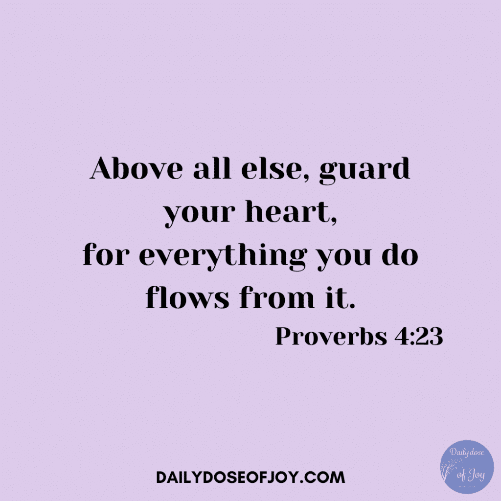Proverbs 4:23
Guard your heart
Dealing with unsolved emotions
