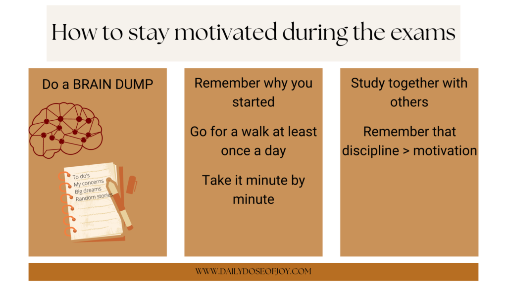 How to survive exam season
How to stay motivated during the exams
